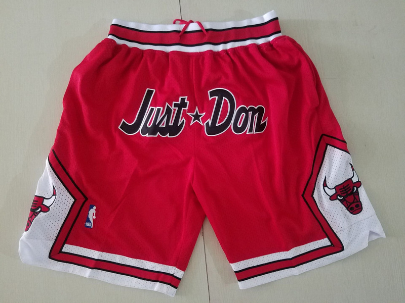 Men 2019 NBA Nike Chicago Bulls red shorts